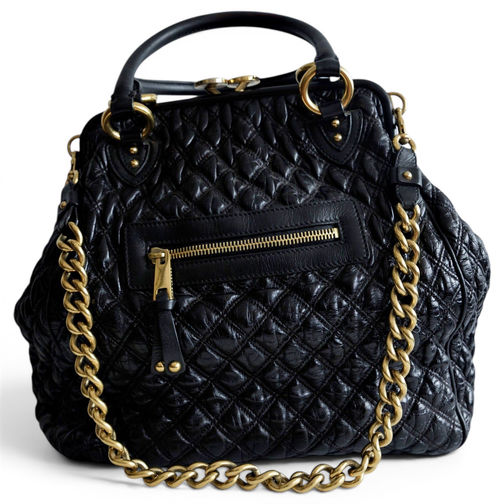 Leather travel bag
