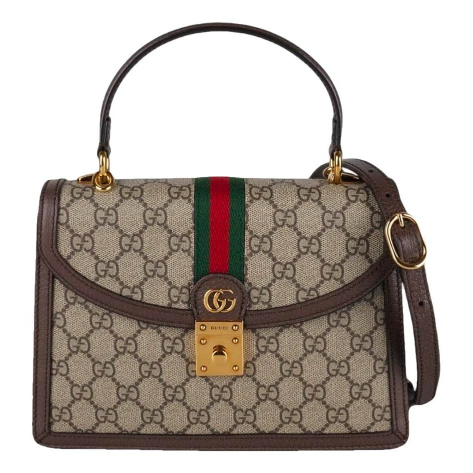 Ophidia Flap Top Handle cloth crossbody bag
