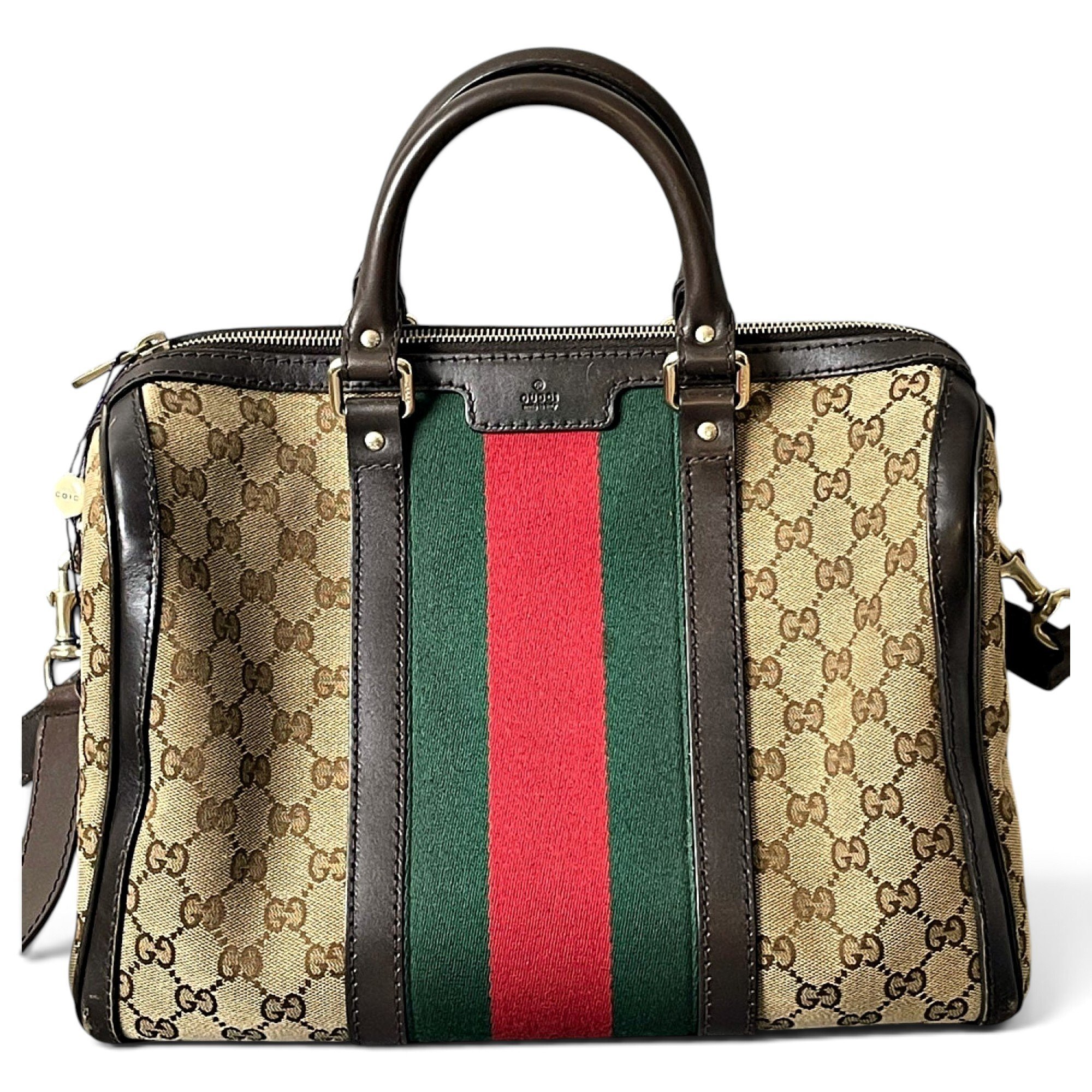 Boston leather handbag