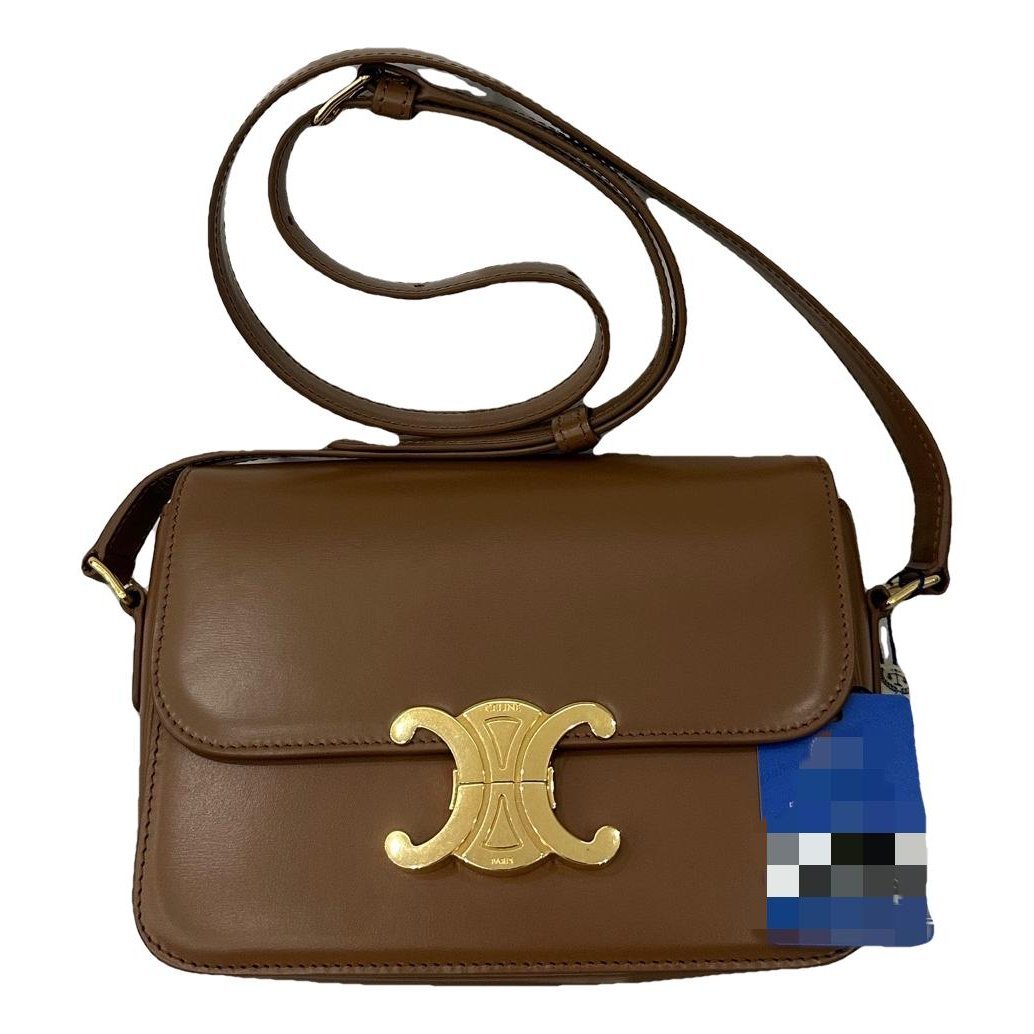 Triomphe leather handbag