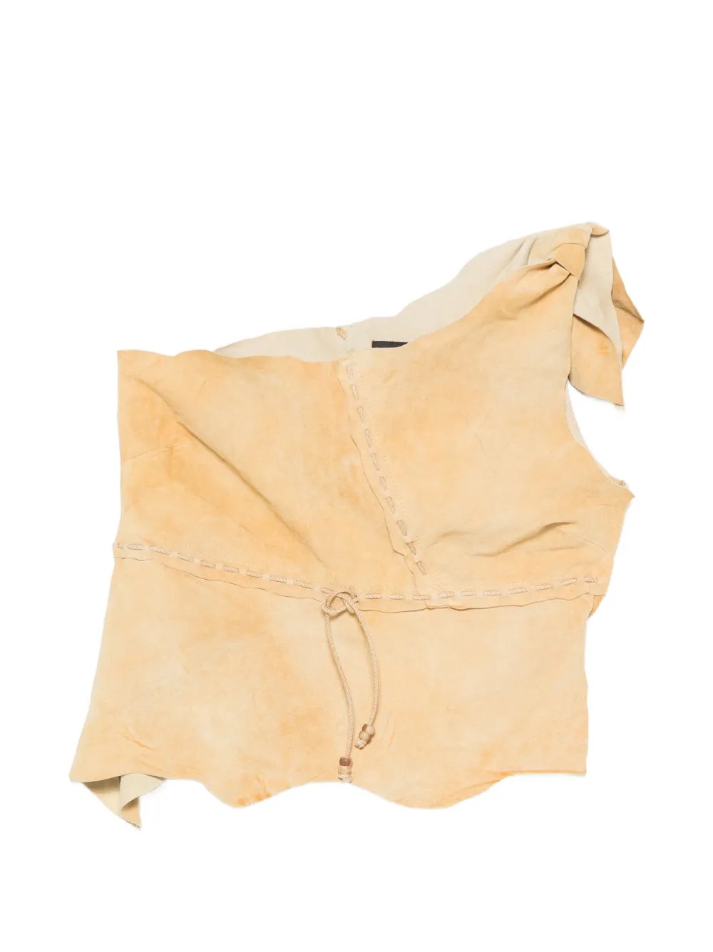 2000s one-shoulder whipstitch top