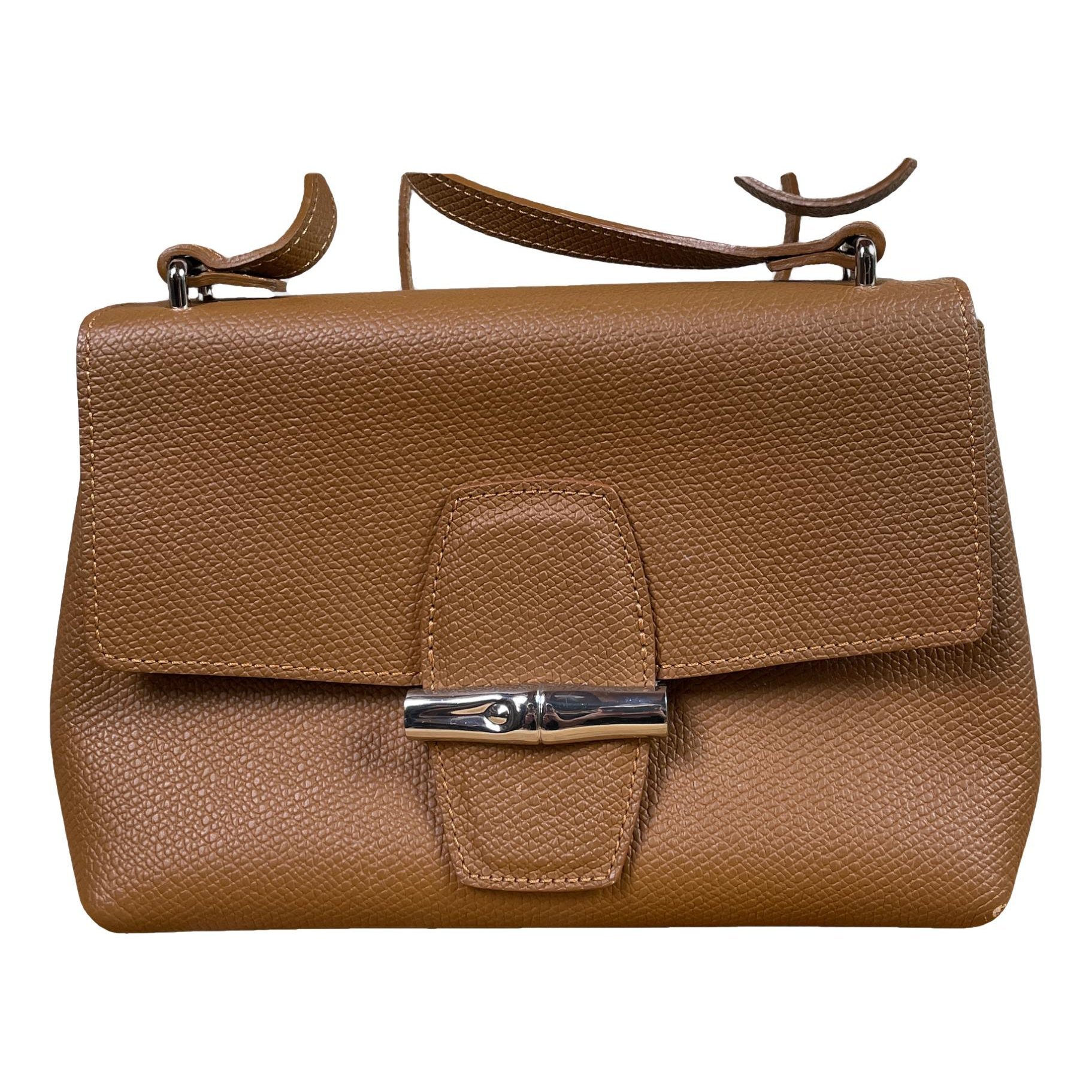Roseau leather crossbody bag
