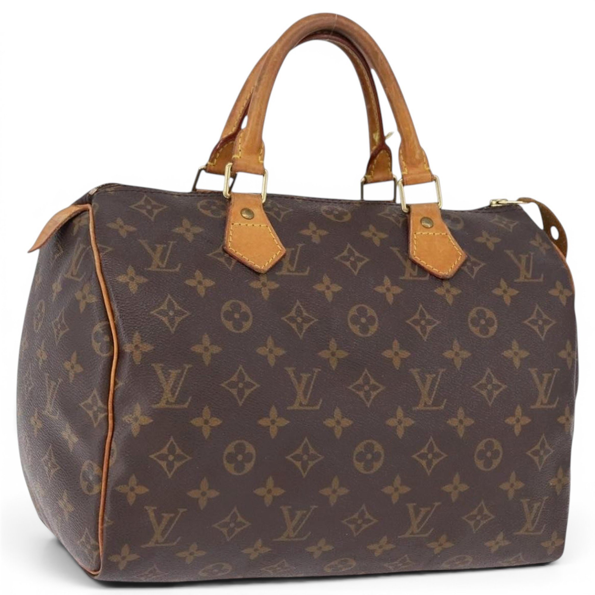 Speedy leather bowling bag