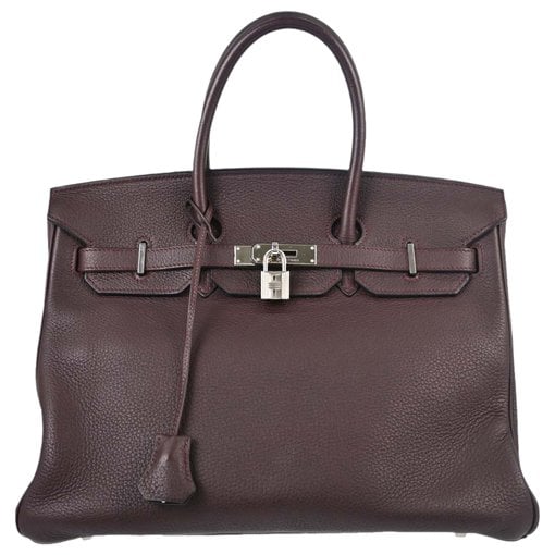 Birkin 35 leather handbag