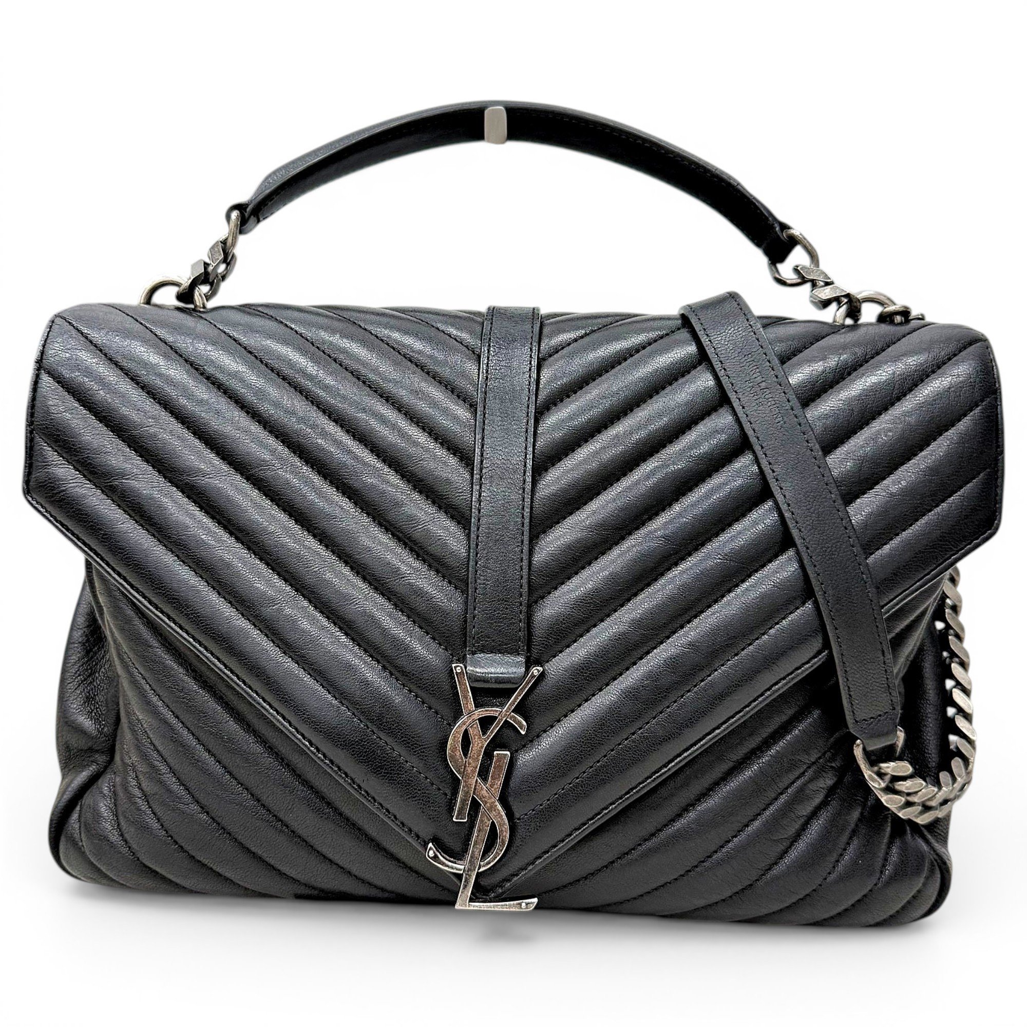 Collége monogramme leather handbag
