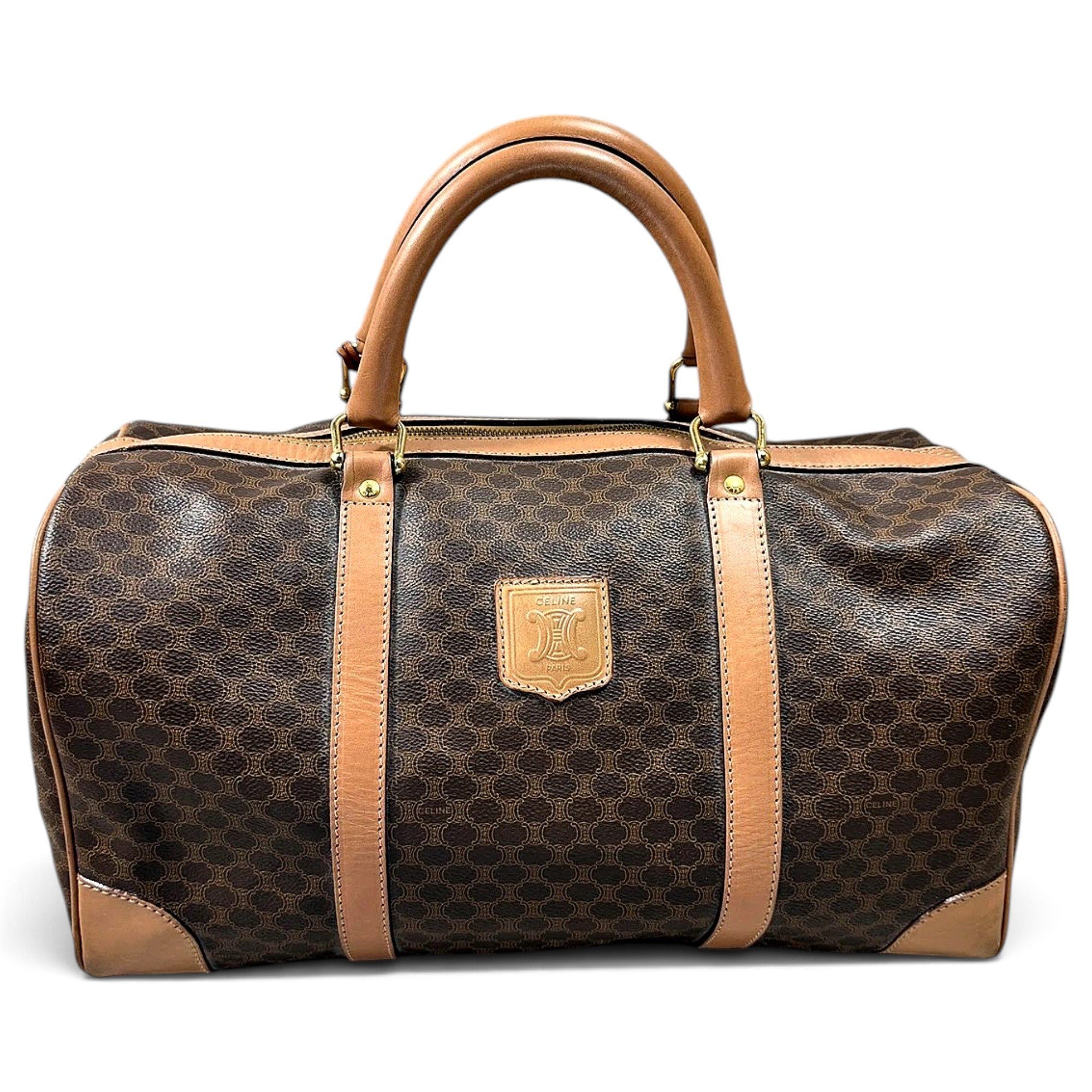 Leather bowling bag