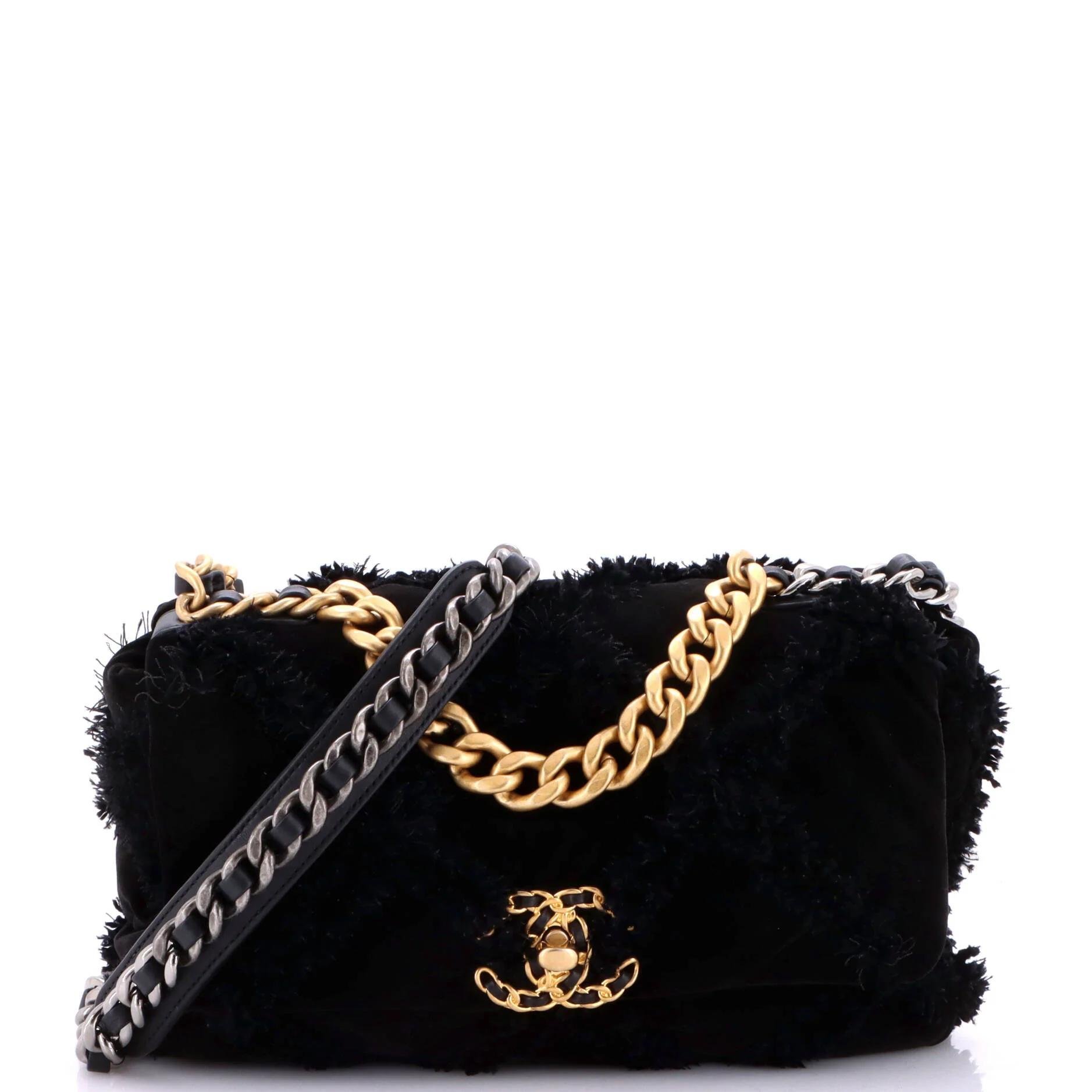 Velvet handbag