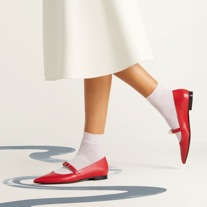 Rouge Vif Kelly Ballet Flat