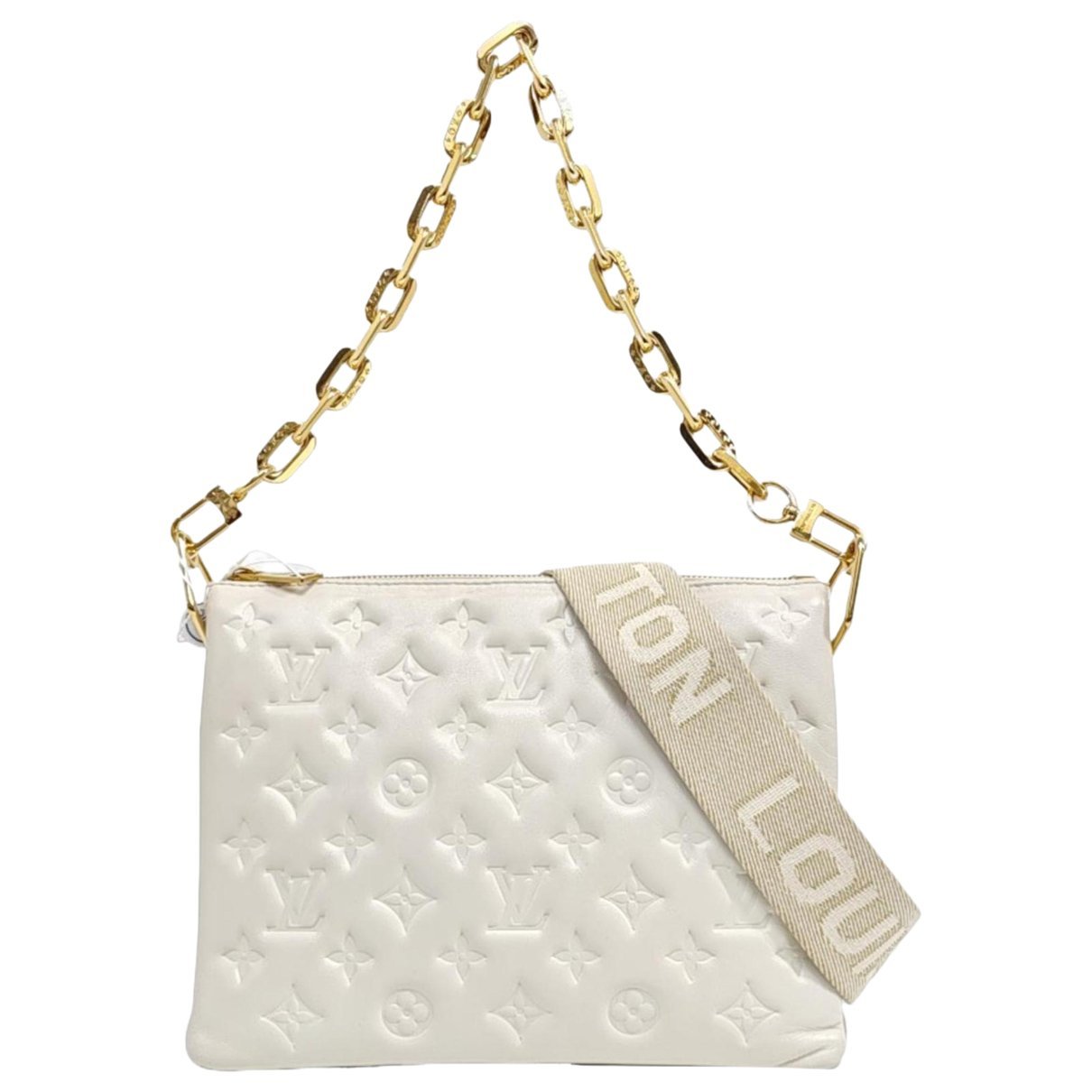 Coussin leather crossbody bag