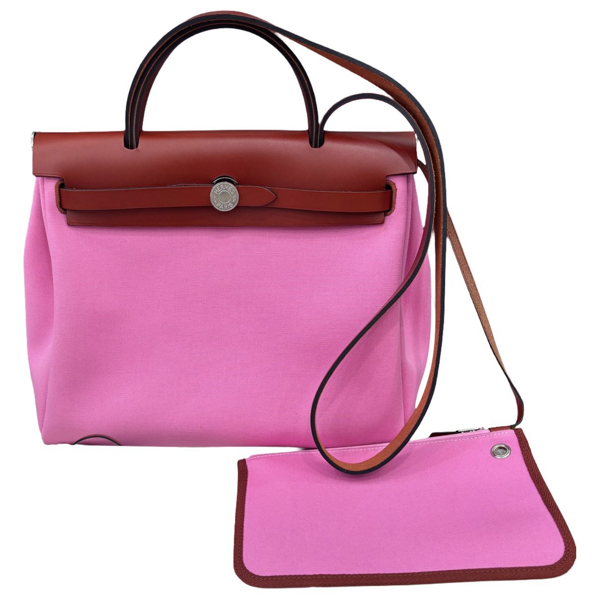 Hermes Herbag leather handbag