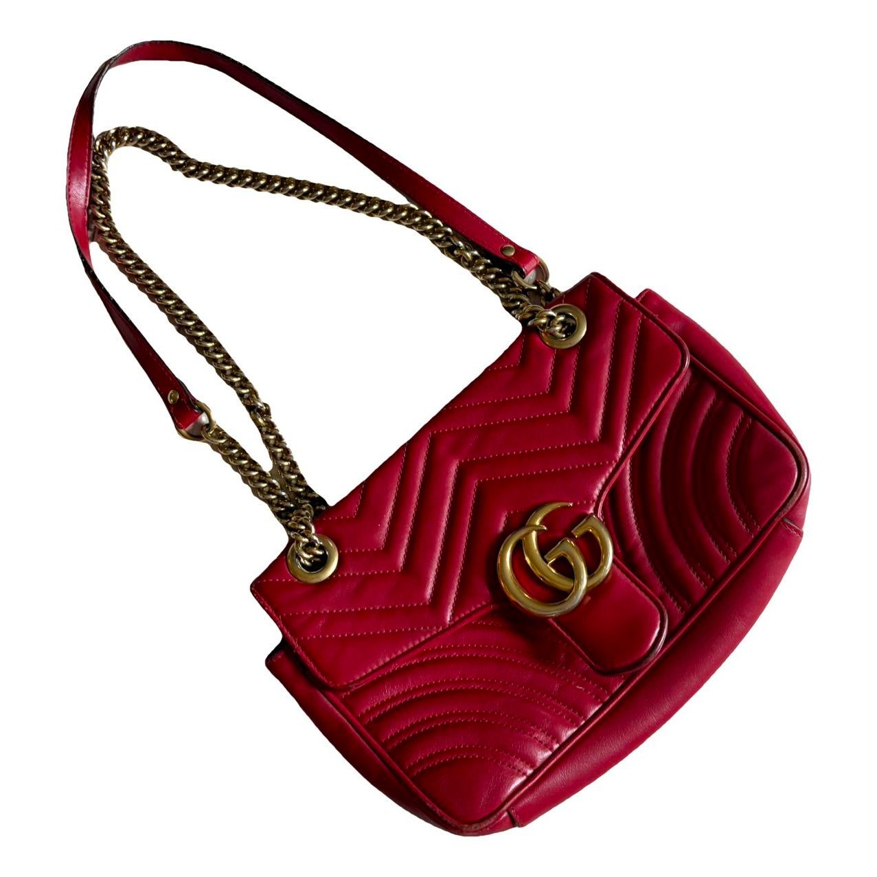 GG Marmont Flap leather crossbody bag