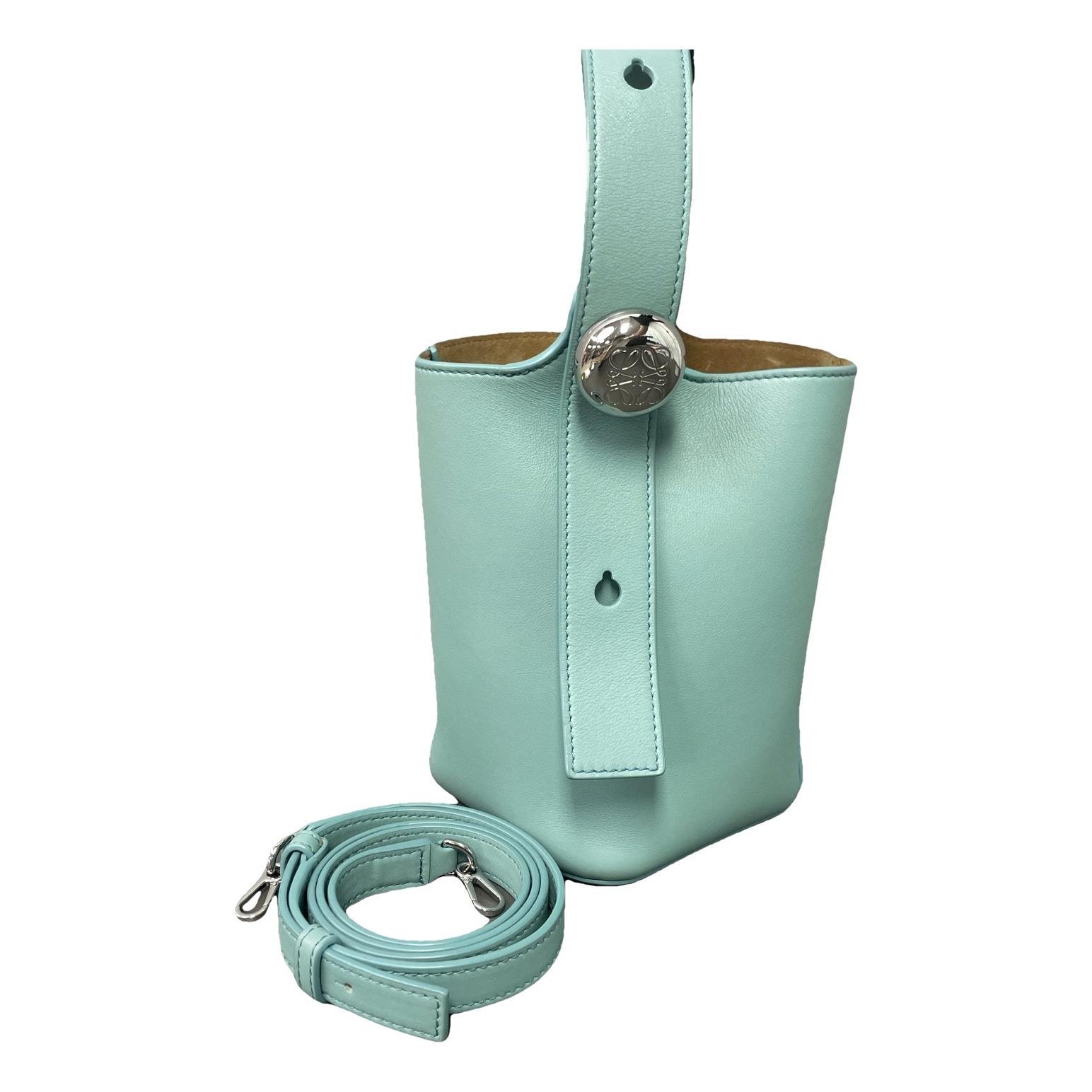 Pebble leather handbag