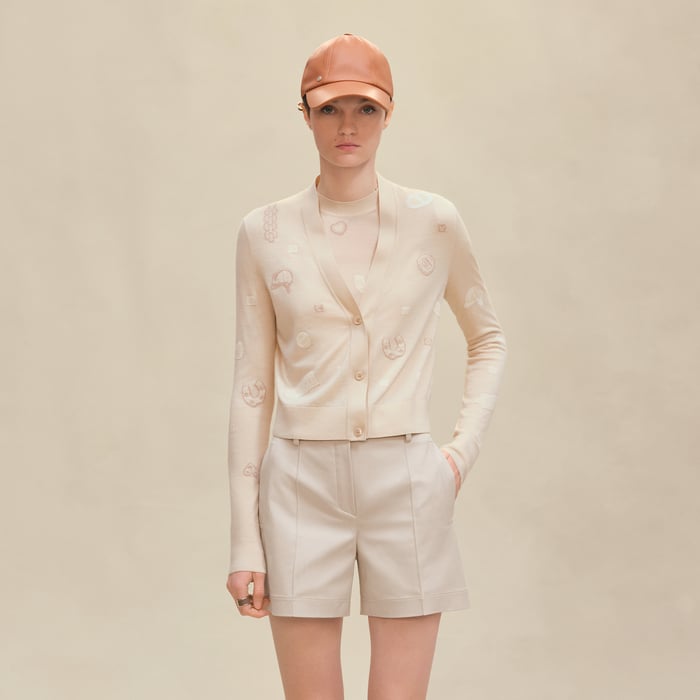 Blanc Cygne "Candy Libris Bandana" Light Long-sleeve Cardigan