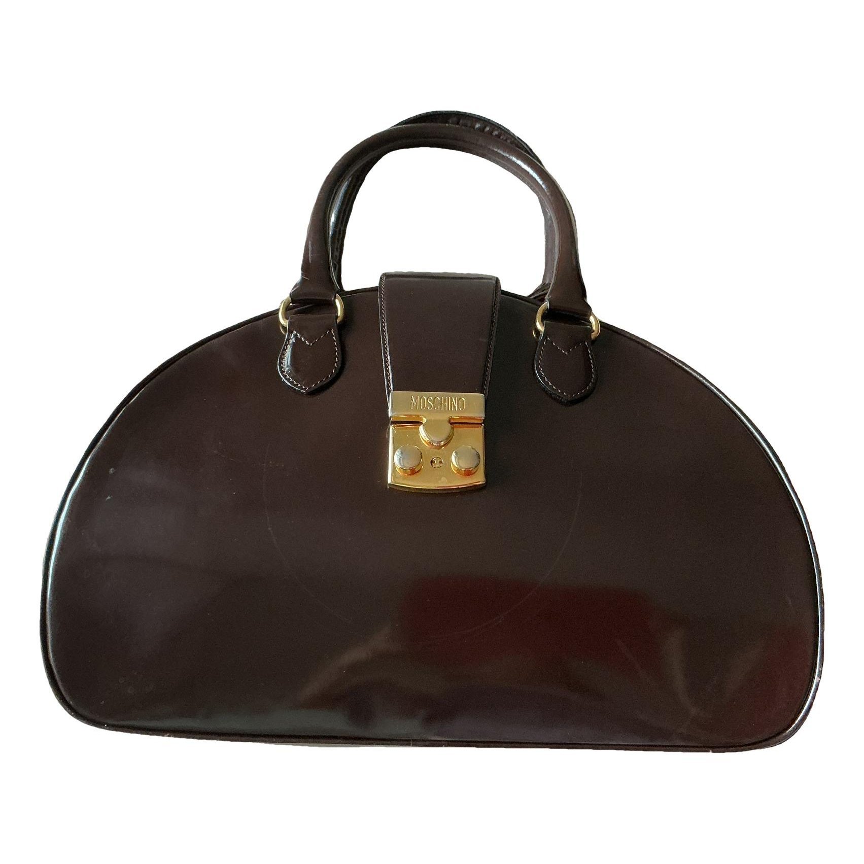 Patent leather handbag