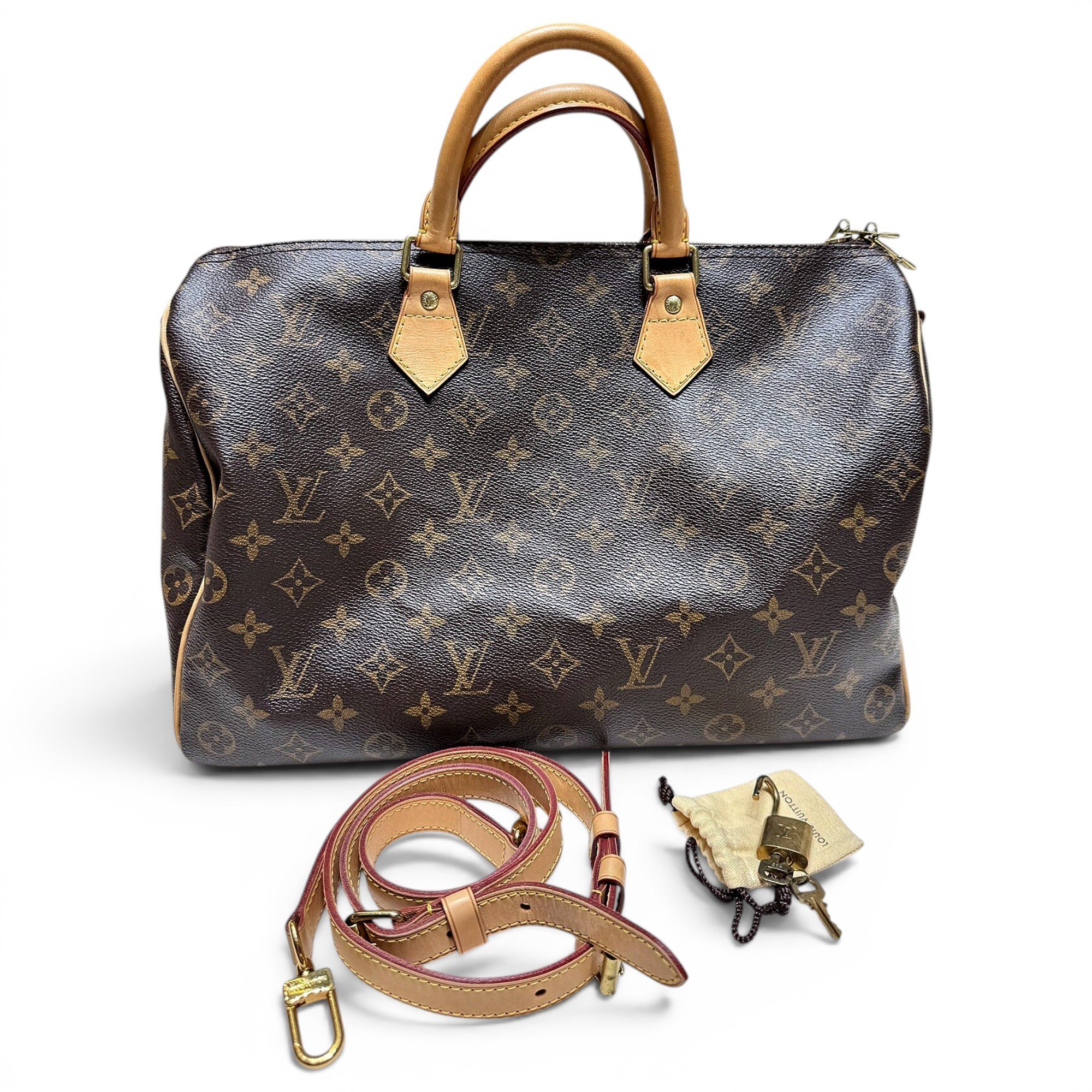 Louis Vuitton Nano Speedy / Mini HL leather handbag