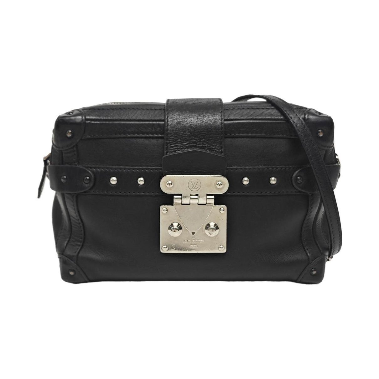 Petite Malle leather crossbody bag