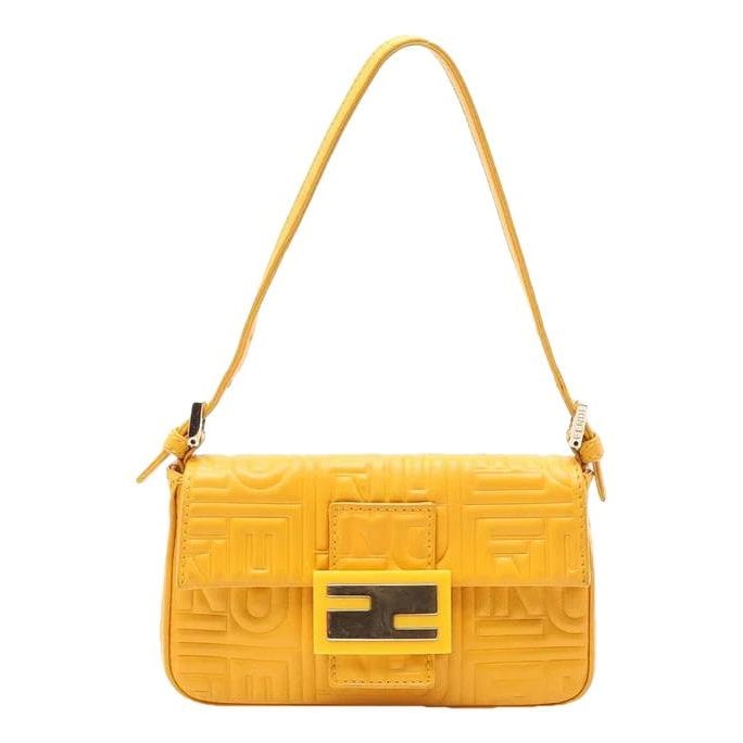 Baguette leather handbag
