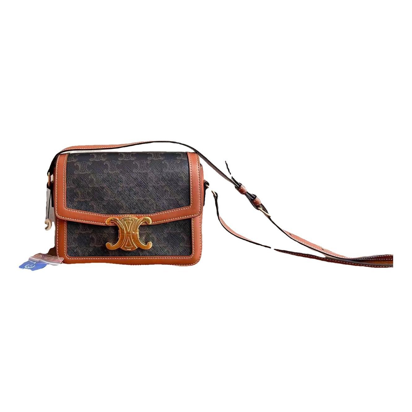 Triomphe leather handbag