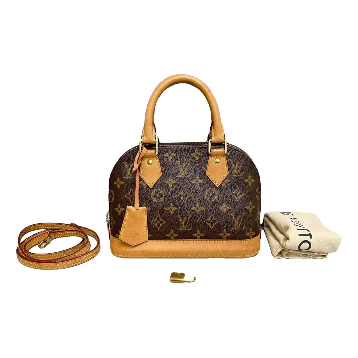 Louis Vuitton Alma BB leather handbag