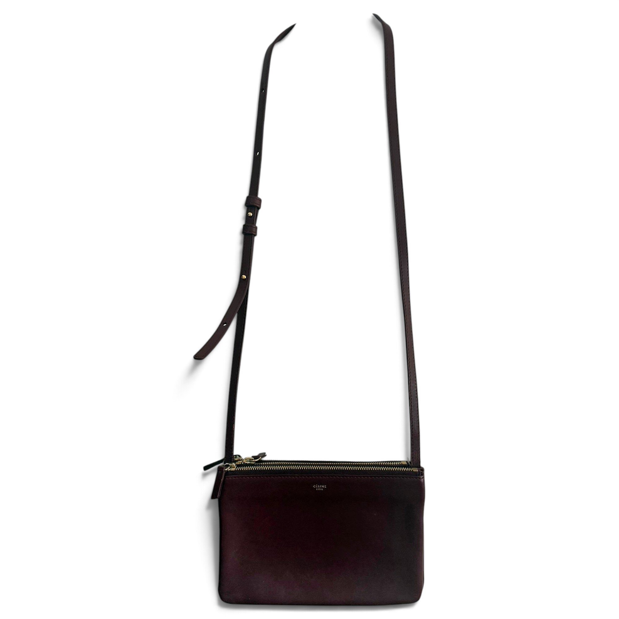 Trio leather crossbody bag