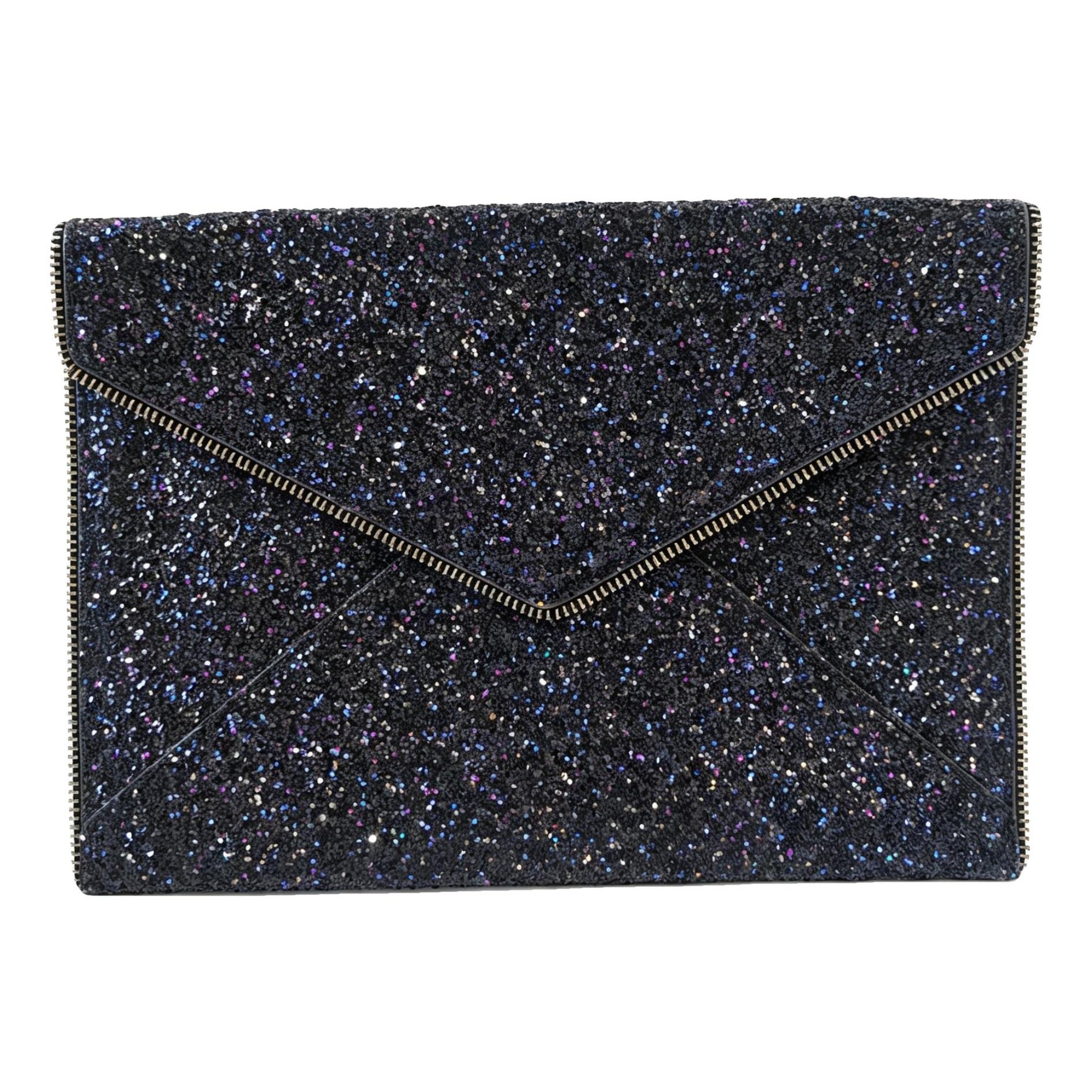 Glitter clutch bag