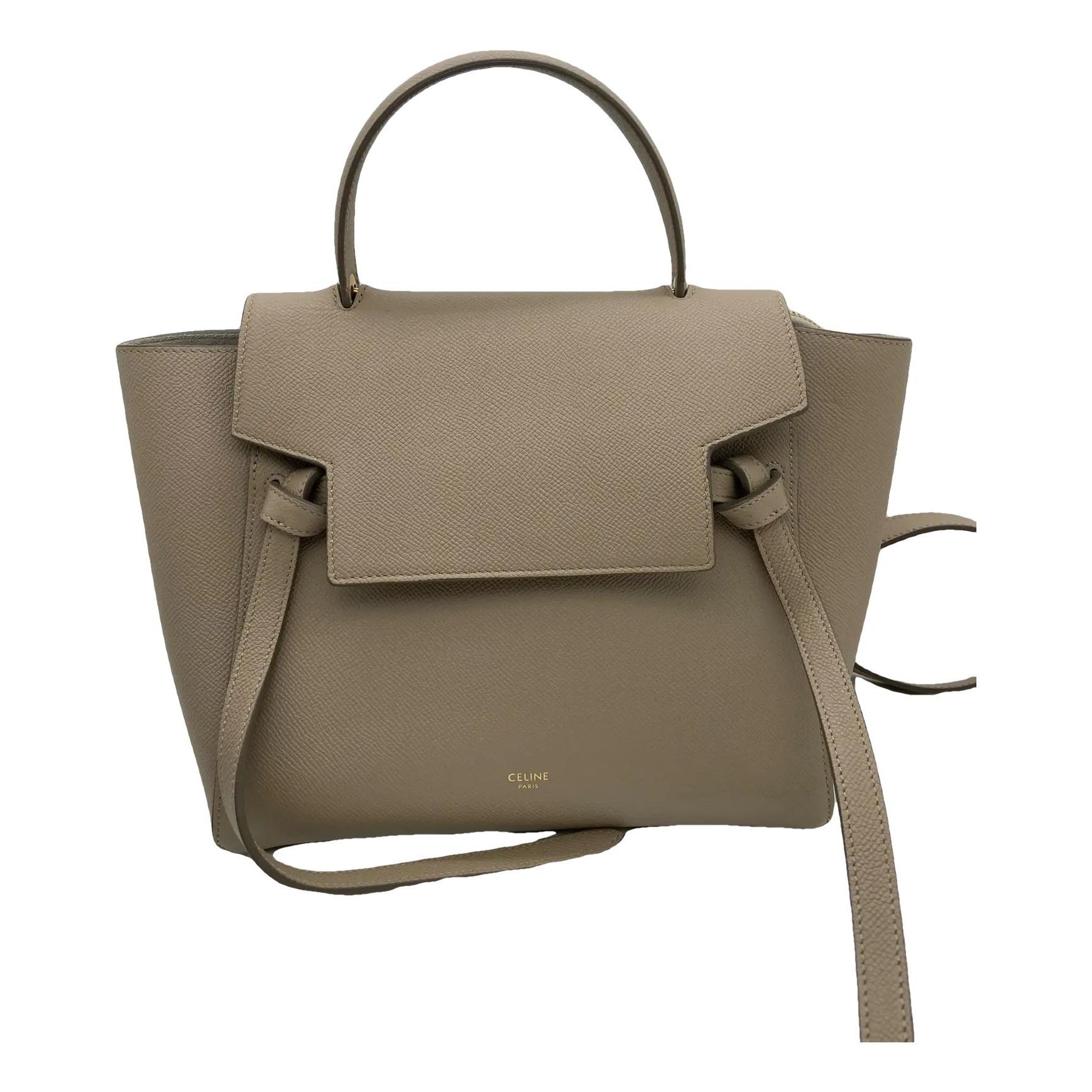 Belt leather handbag