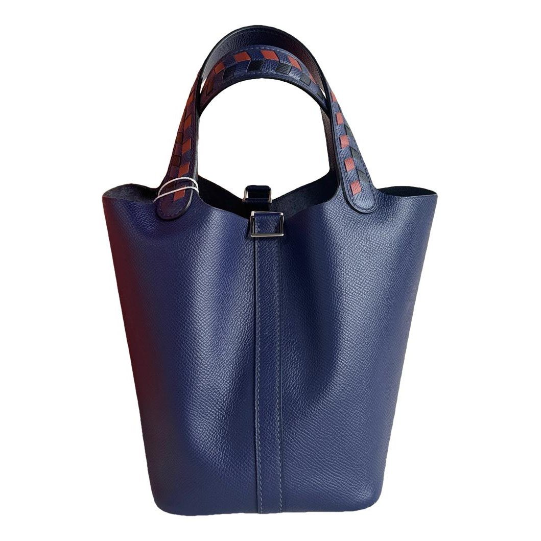 Picotin leather tote