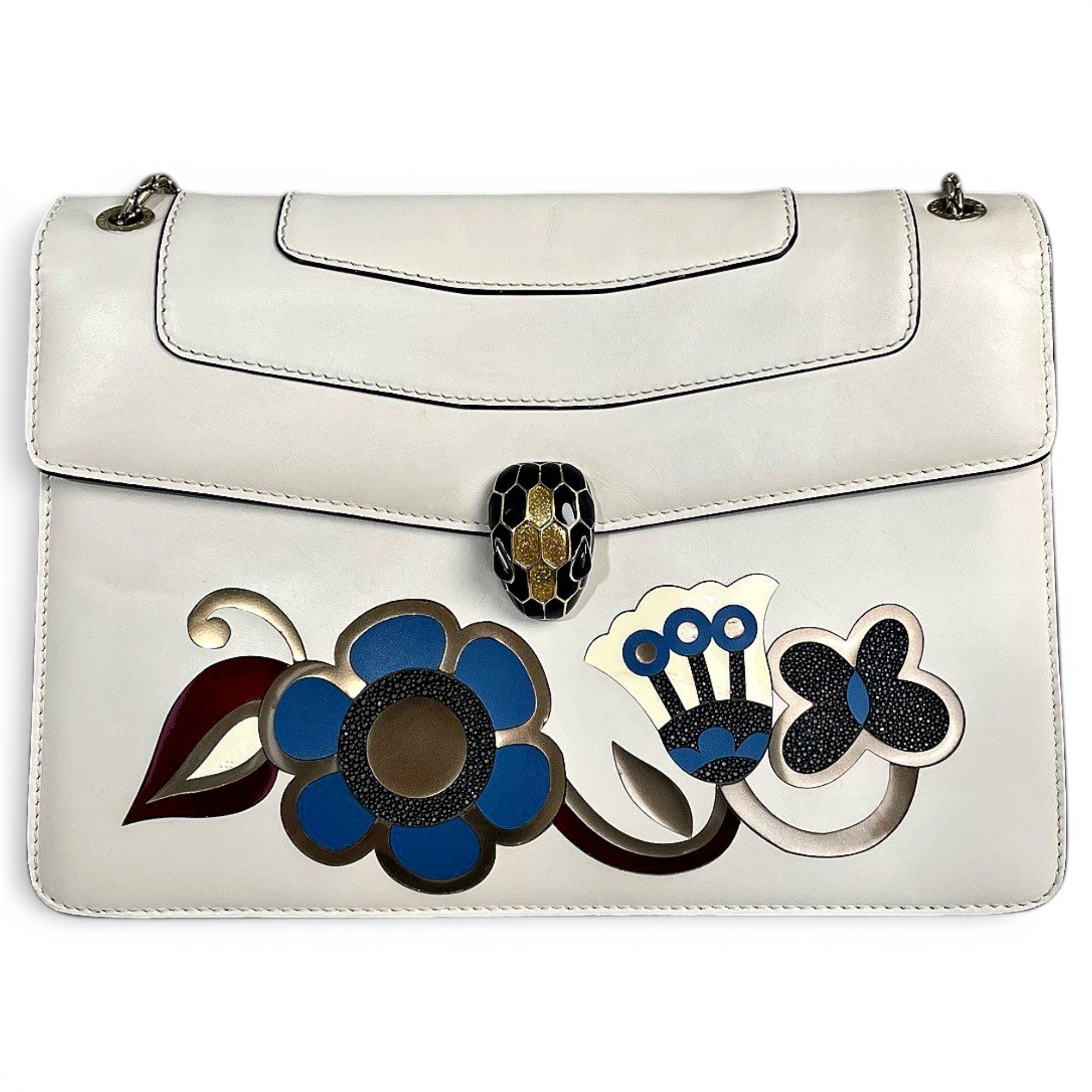 Bvlgari Serpenti leather handbag