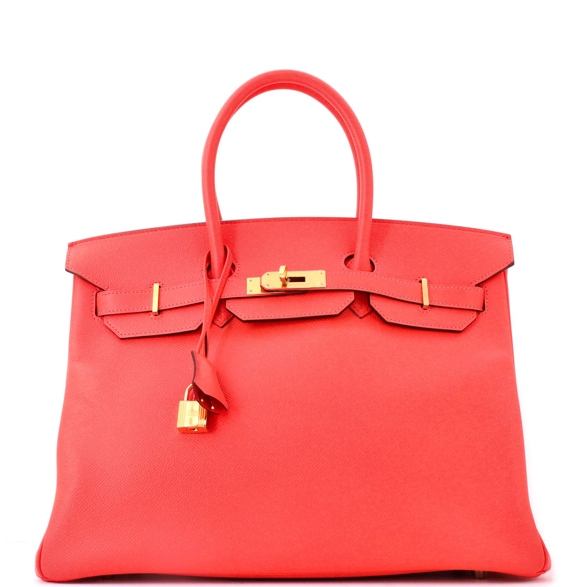 Birkin Handbag Rose Jaipur Epsom with Gold Hardware 35