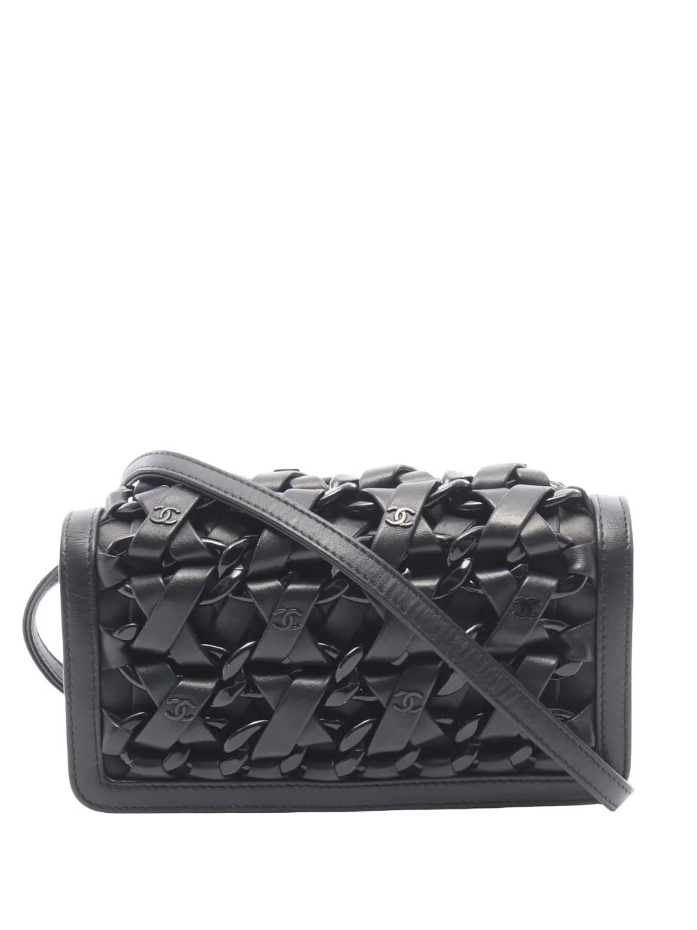 2012-2013 Leather CC Interlaced crossbody bag