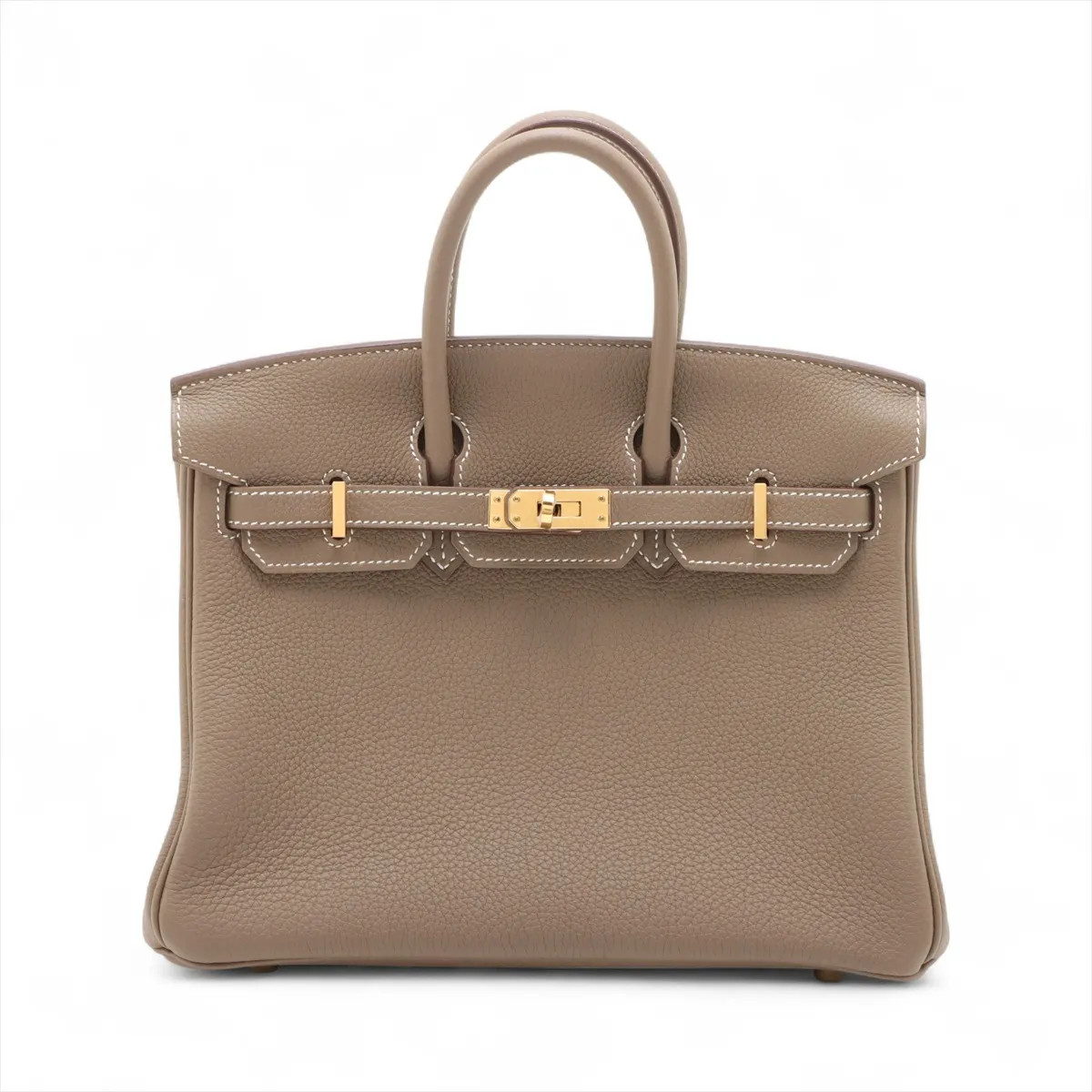 Hermès Birkin 25 Le Tournay Togo Etoupe Gold Metal Fittings