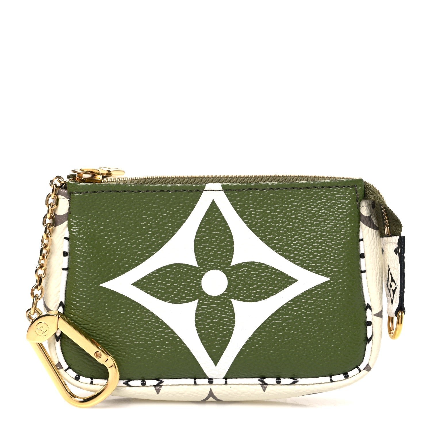 Louis Vuitton Monogram Giant Micro Pochette Accessories Kaki White