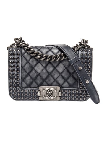 Paris-Dallas Studded Small Boy Bag