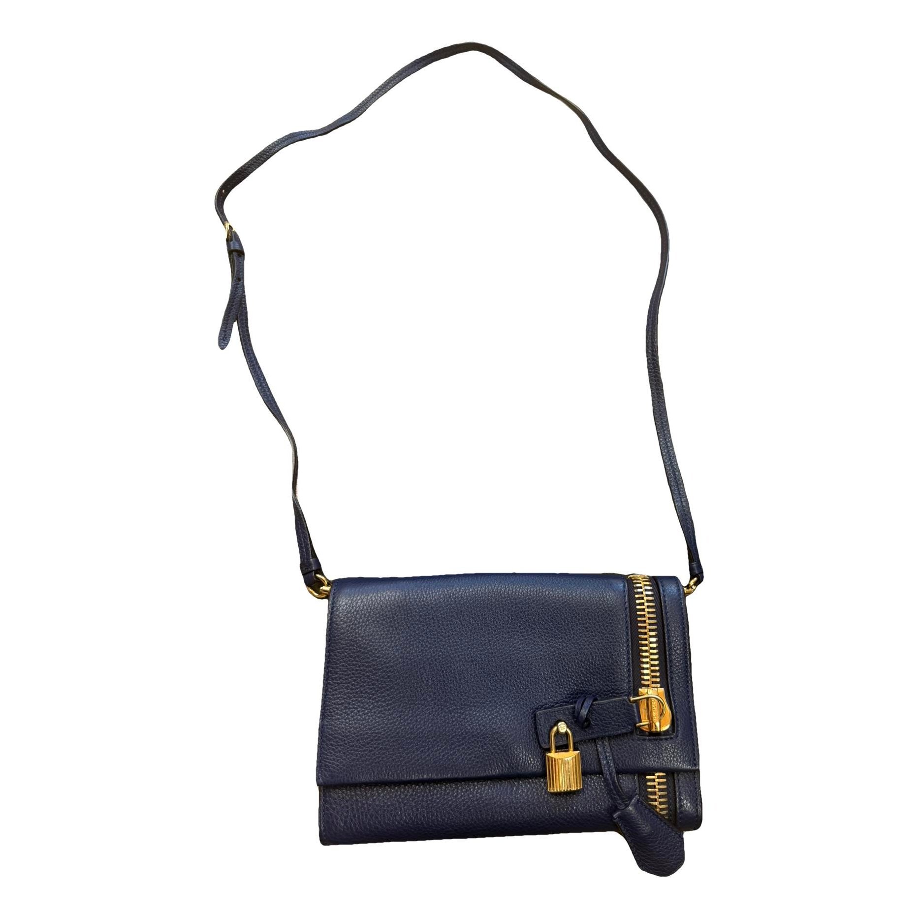 Leather clutch bag