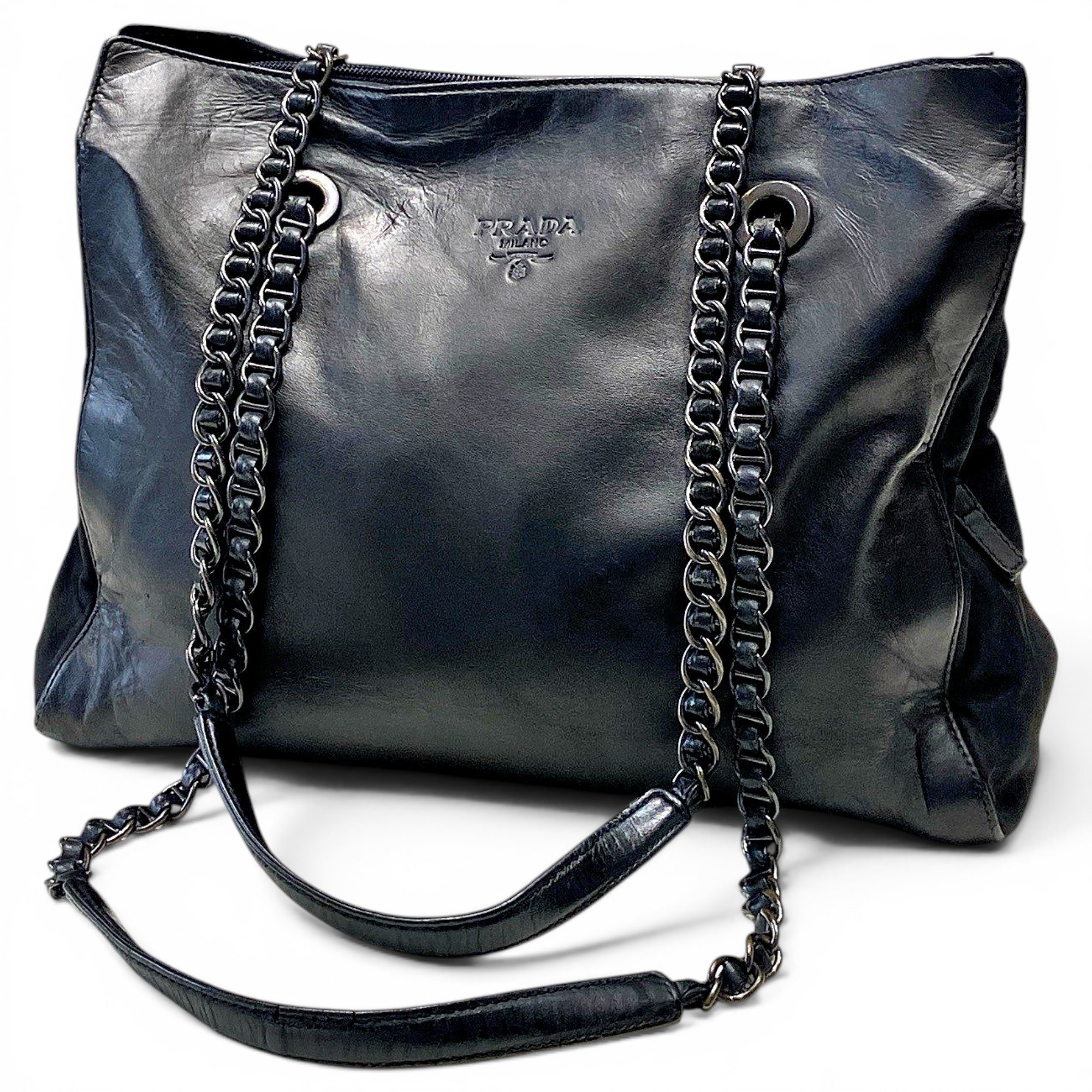 Leather tote