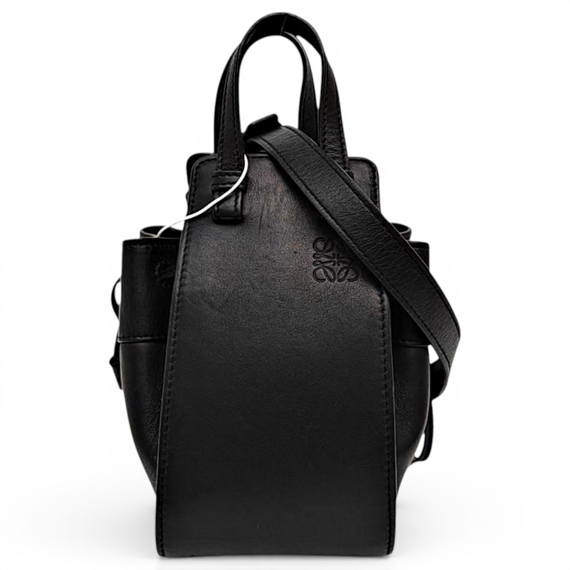 Hammock leather handbag