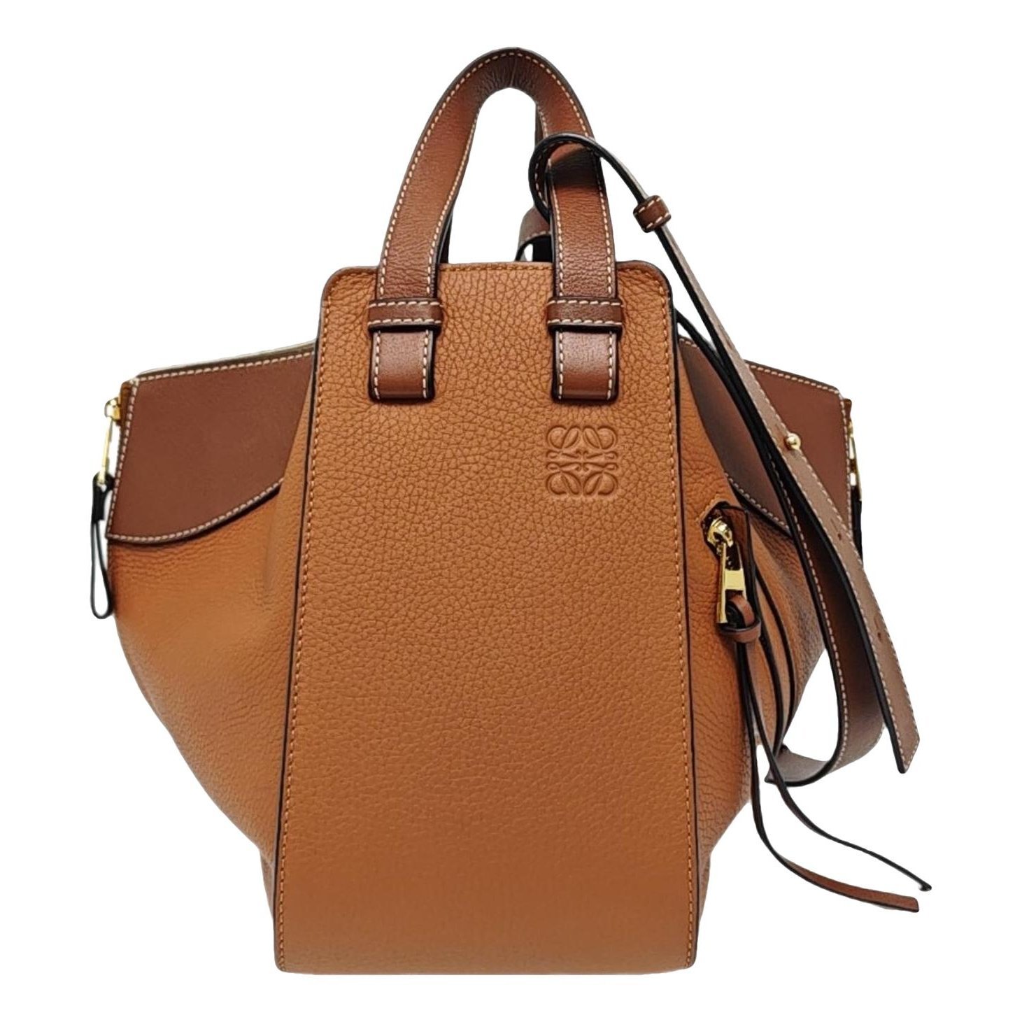 Hammock leather handbag
