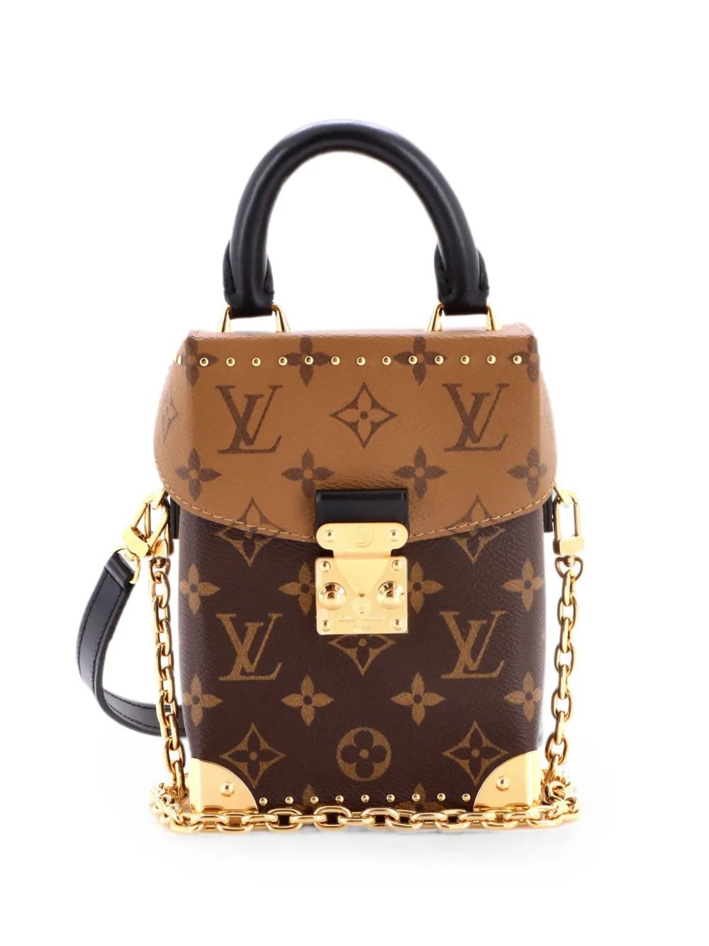 Camera Box NM Handbag Studded Reverse Monogram Canvas crossbody bag