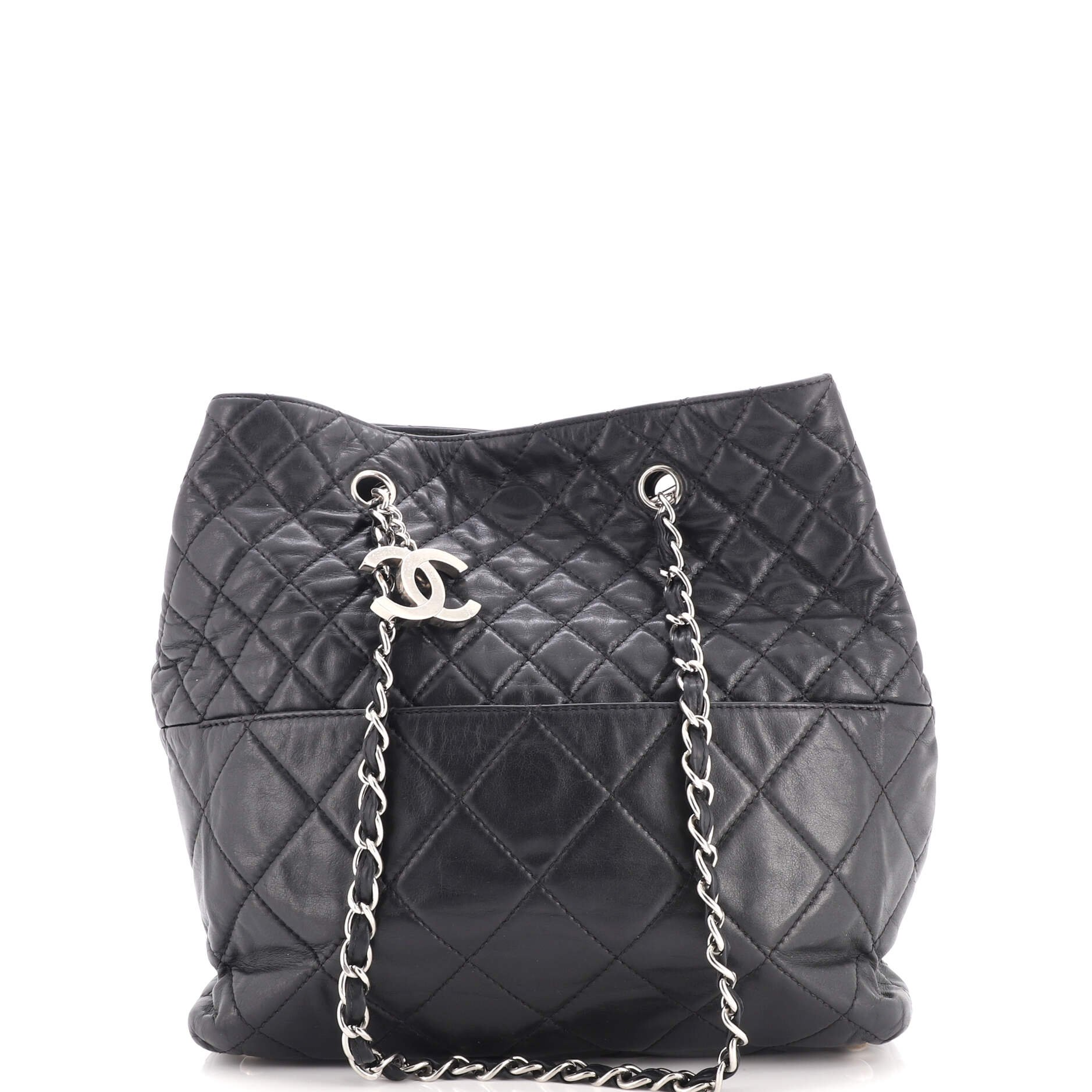 In The Business Tote Quilted Lambskin North South