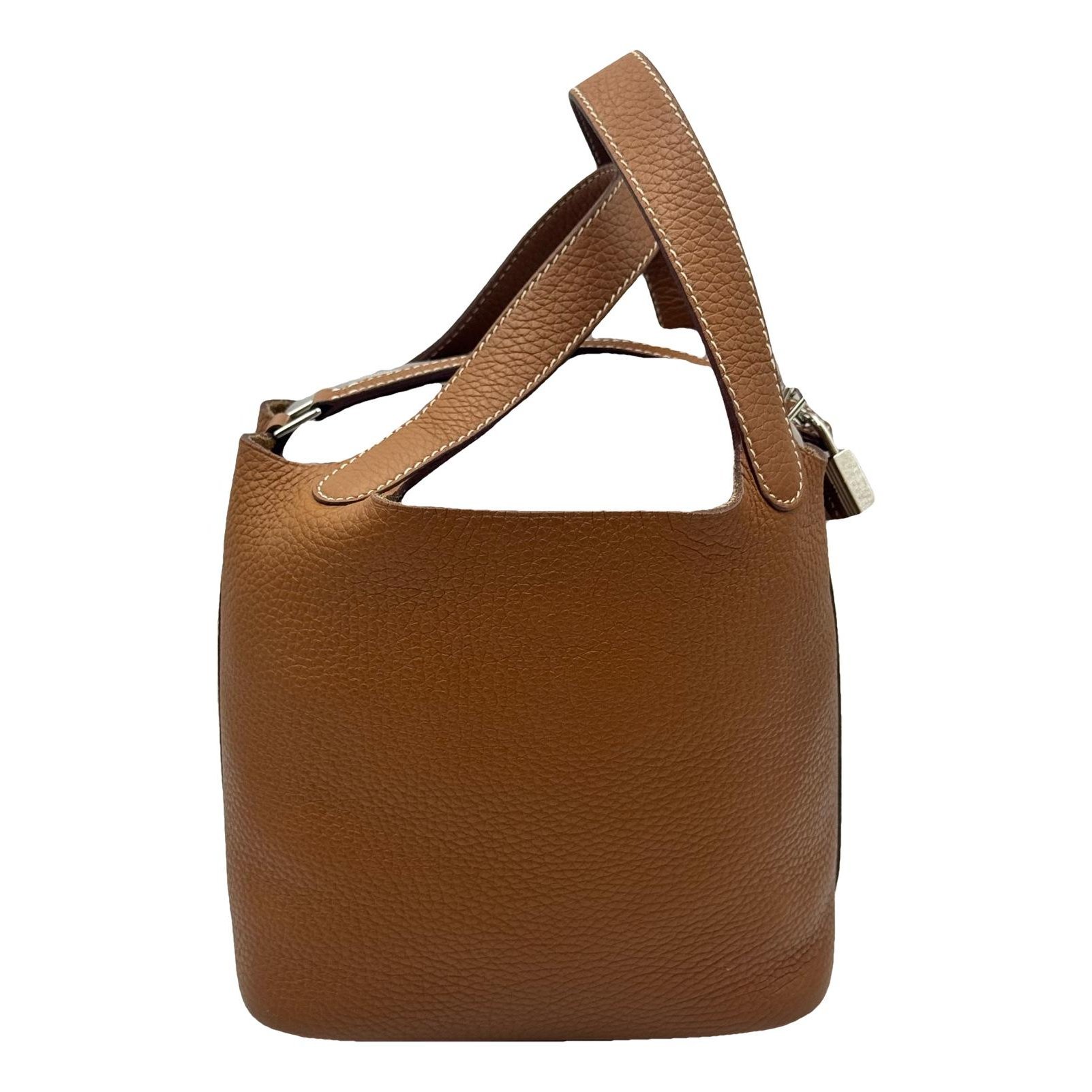 Picotin leather handbag