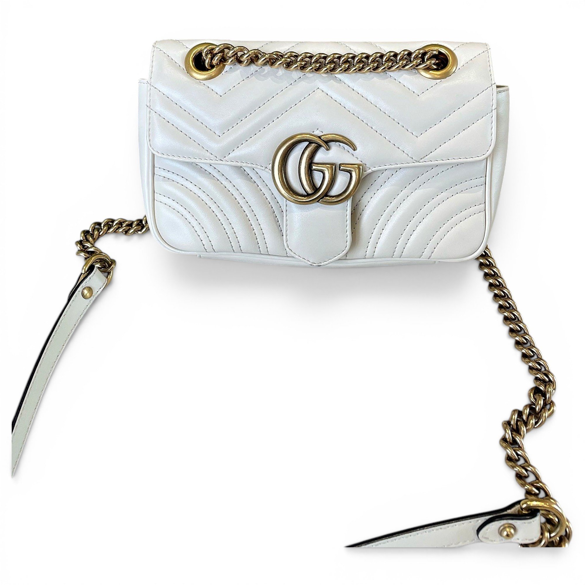 GG Marmont Flap leather crossbody bag