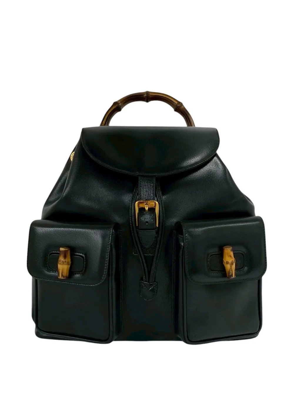 20th Century Calfskin Bamboo Drawstring backpack