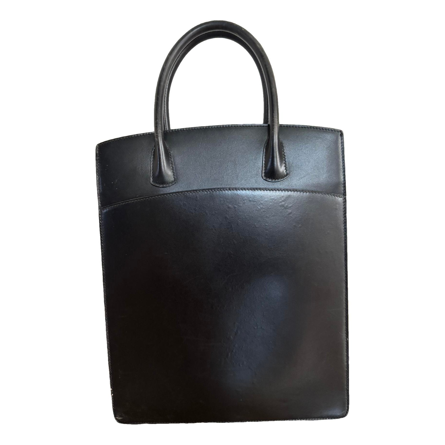 White Bus leather handbag