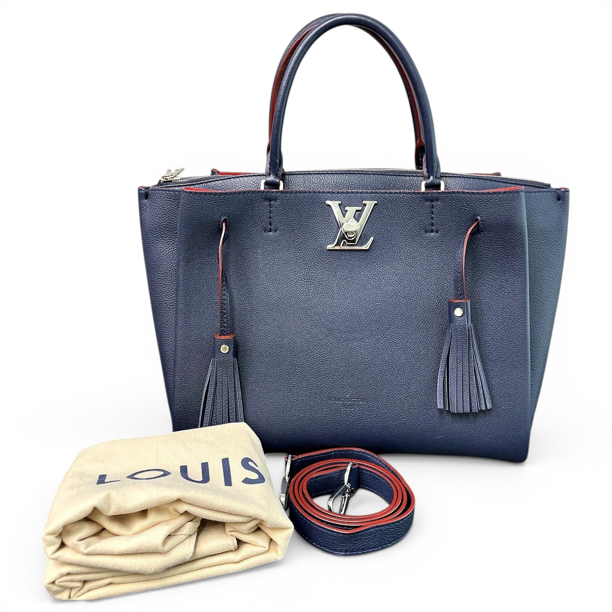 Lockmeto leather handbag