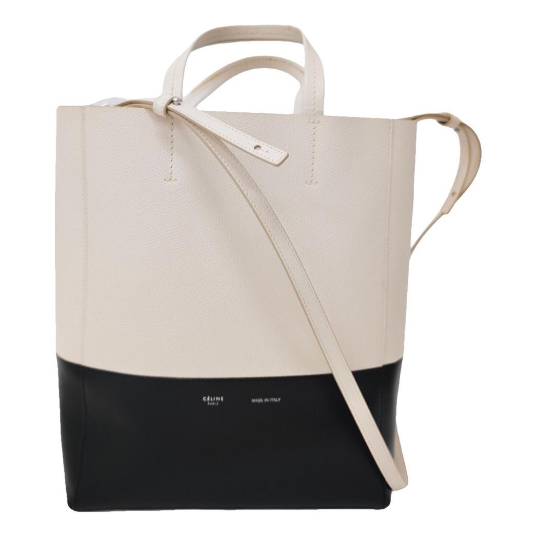 Cabas leather handbag