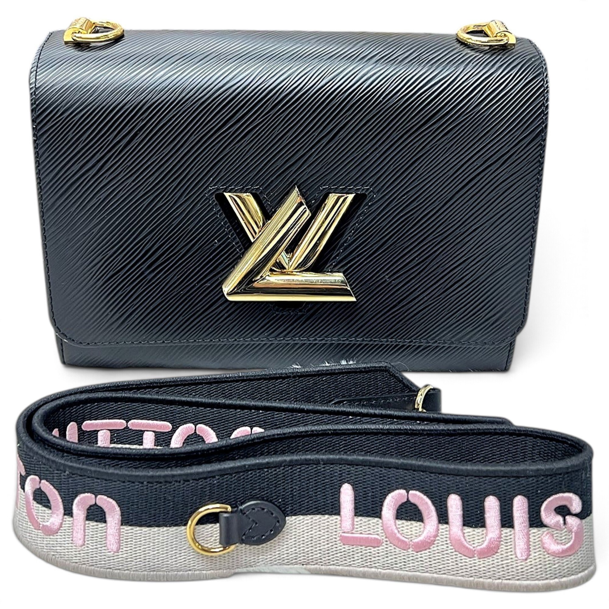 Twist leather handbag