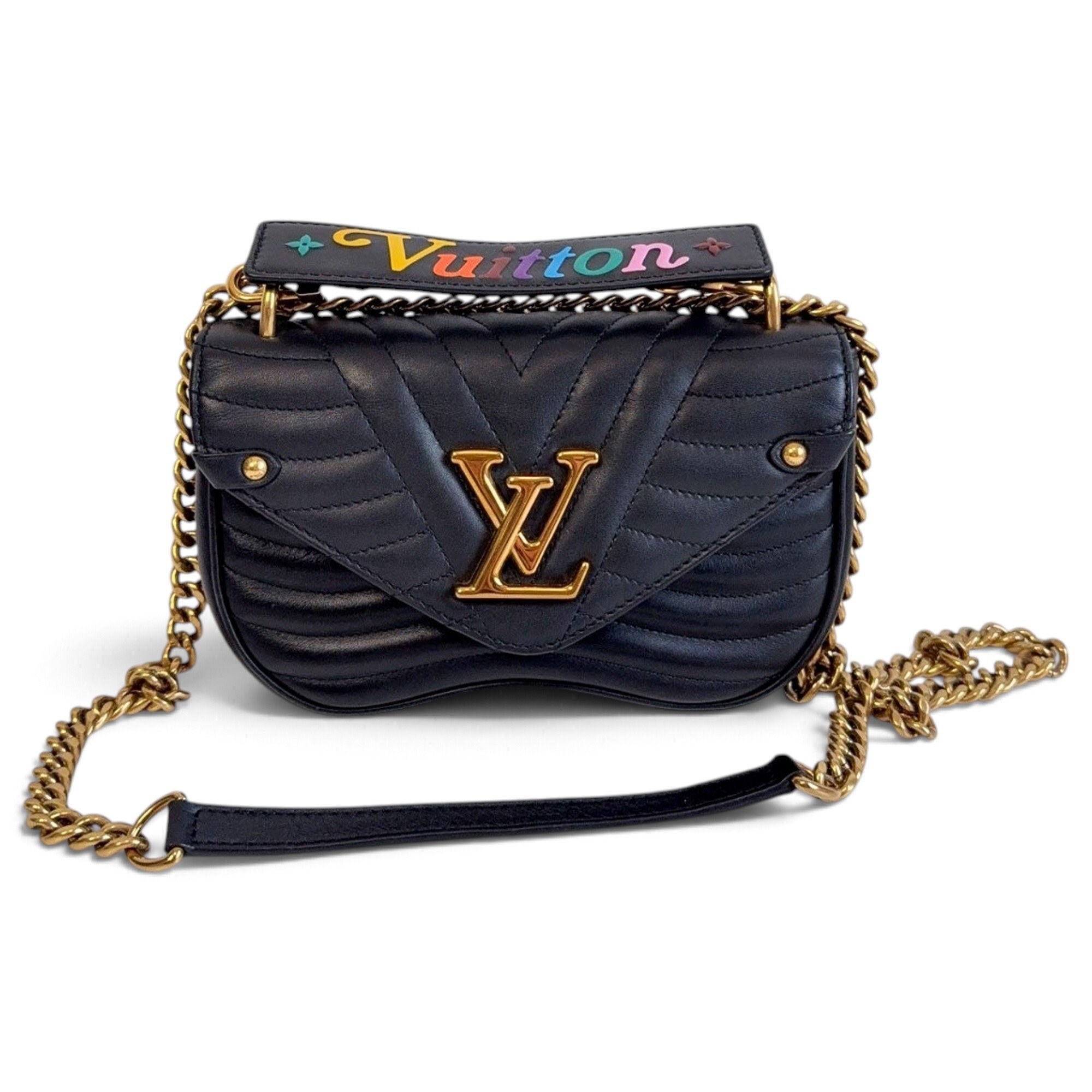 New Wave leather handbag