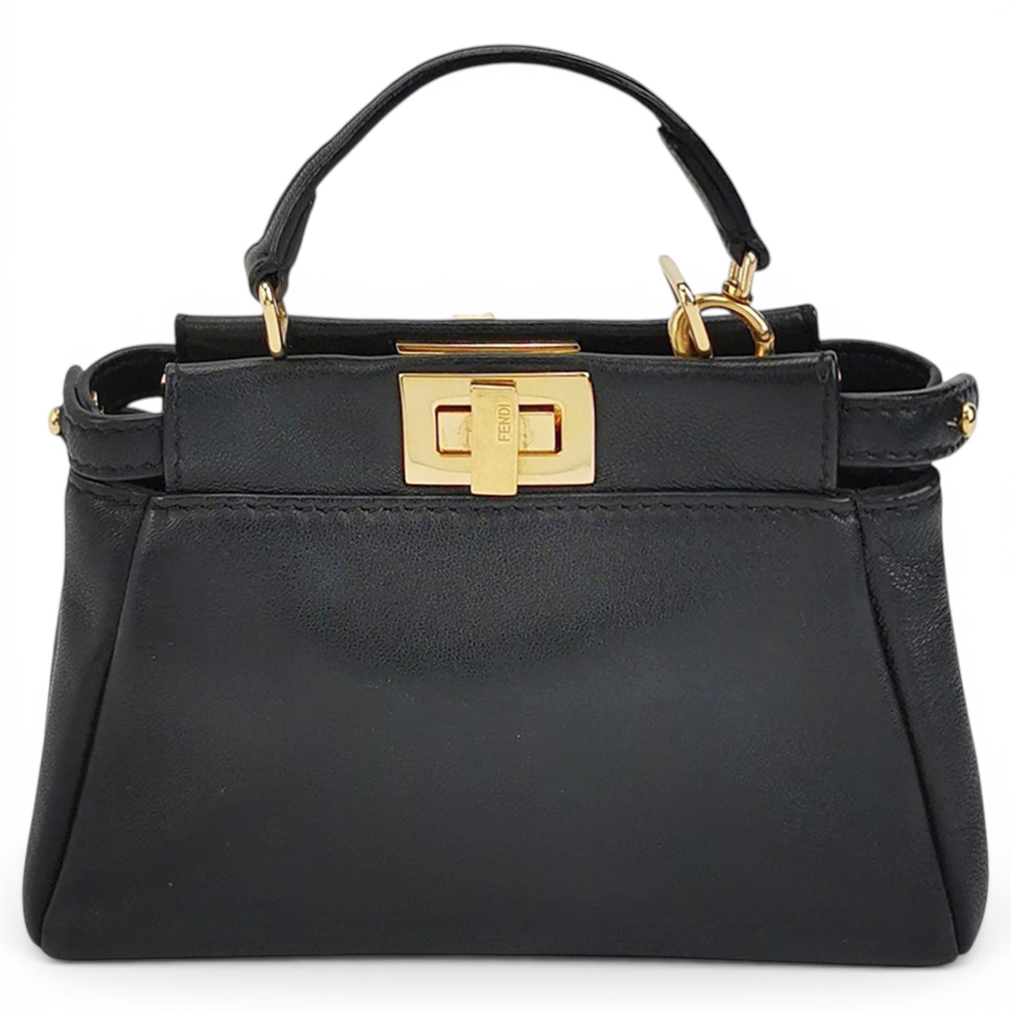 Peekaboo leather handbag