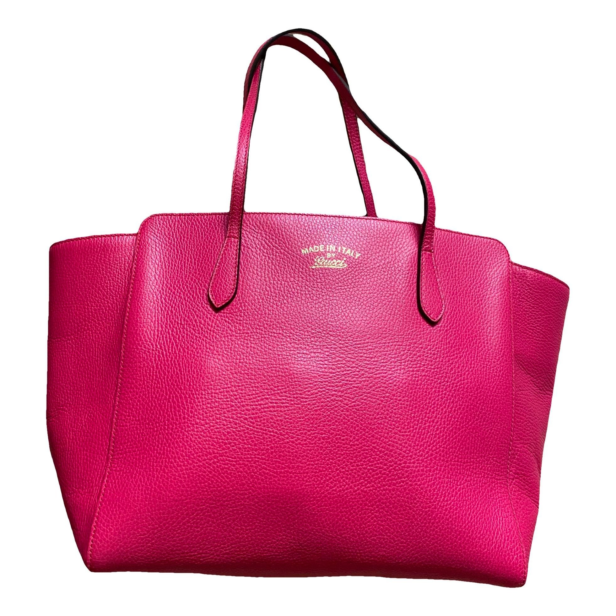 Swing leather tote