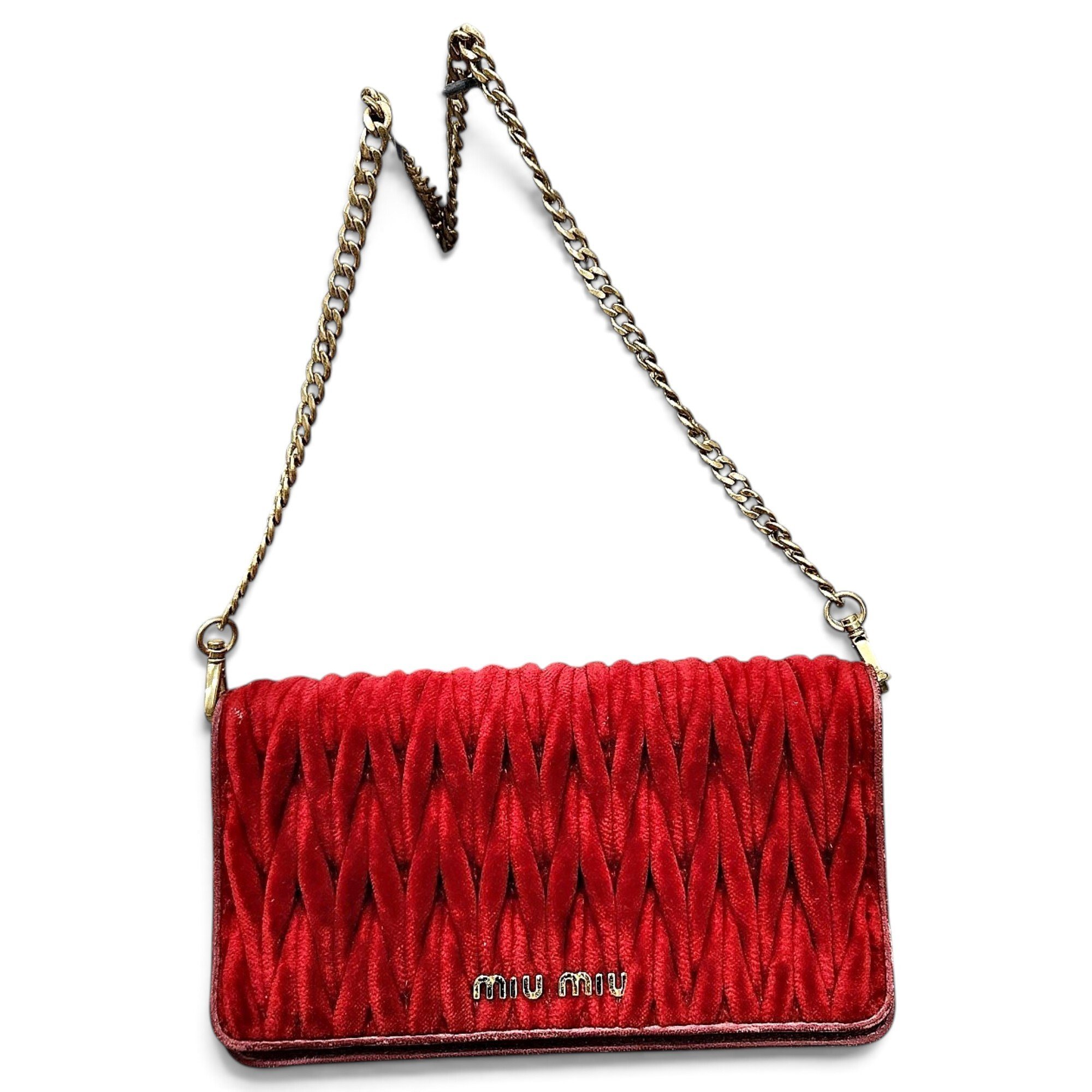 Miu delice velvet handbag